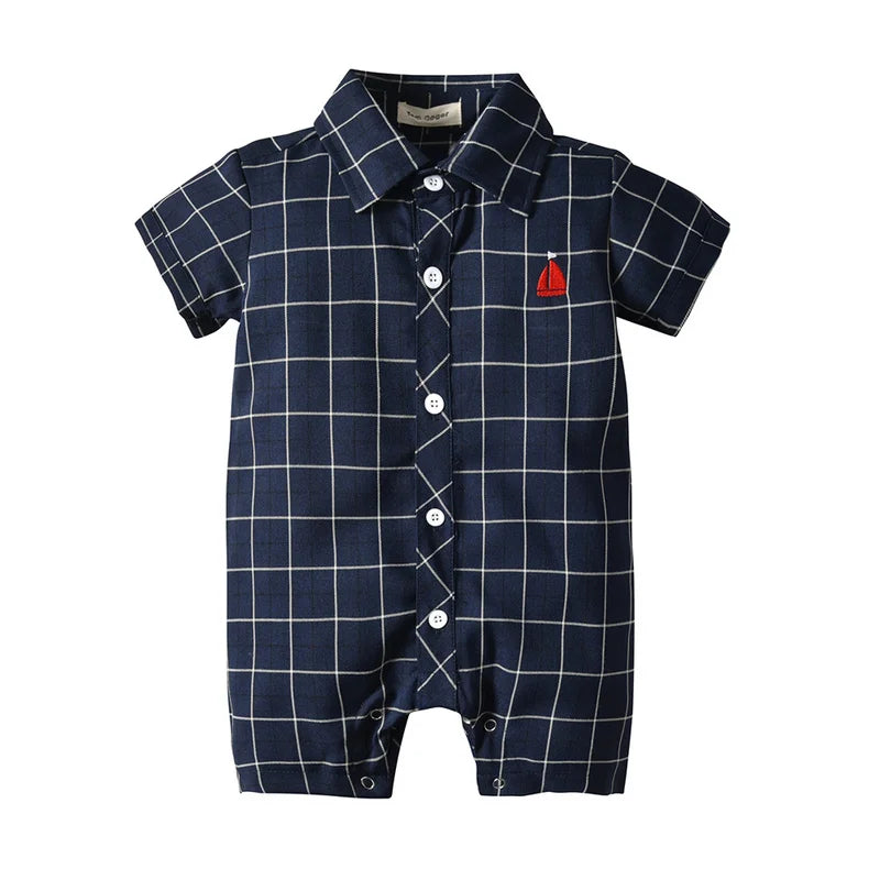 Jeffray Baby Rompers Summer Clothes Sleeve with striped