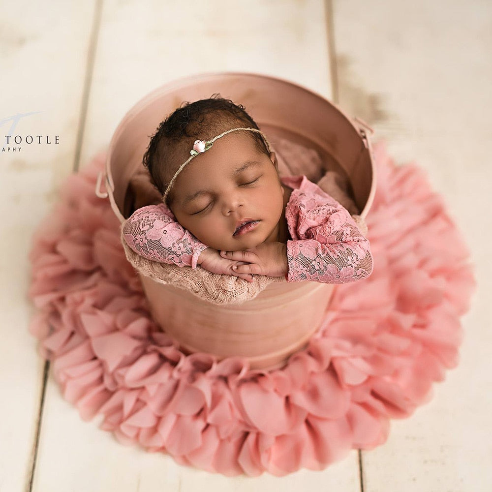 Soft Chiffon Newborn Blanket Stuffer Basket Filler Backdrop Photo Props - GuGuTon