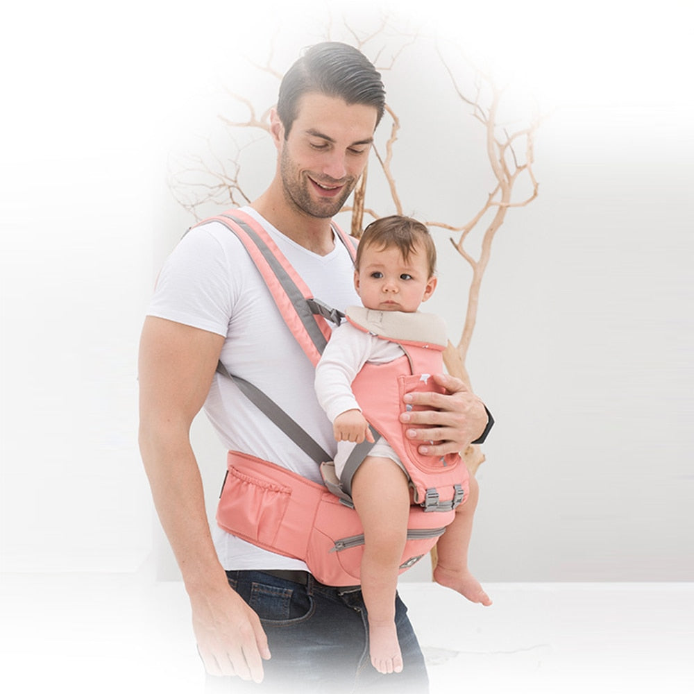 Breathable Baby Carrier Infant Baby Facing Kangaroo Baby Wrap Sling - GuGuTon
