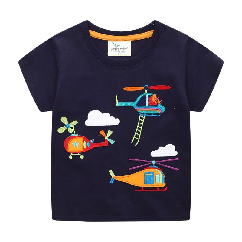 Gojo Dinosaurs Embroidery Toddler Tees