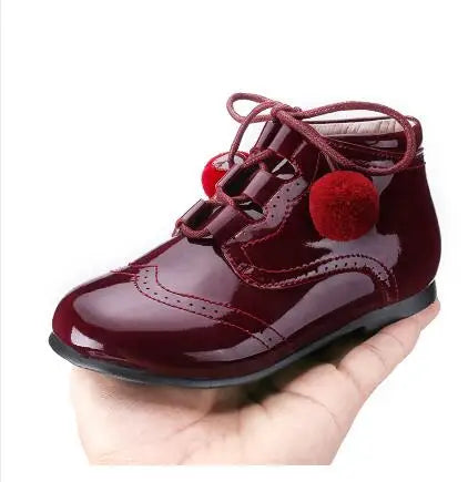 Girls Shoes 2021 Autumn / Winter Baby Toddler Genuine Leather Ankle Boots Girls
