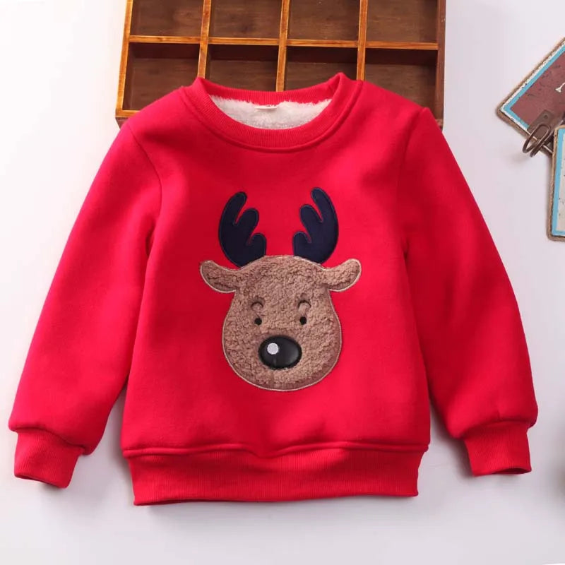 Teodoro Cartoon Elk Pullover Sweater