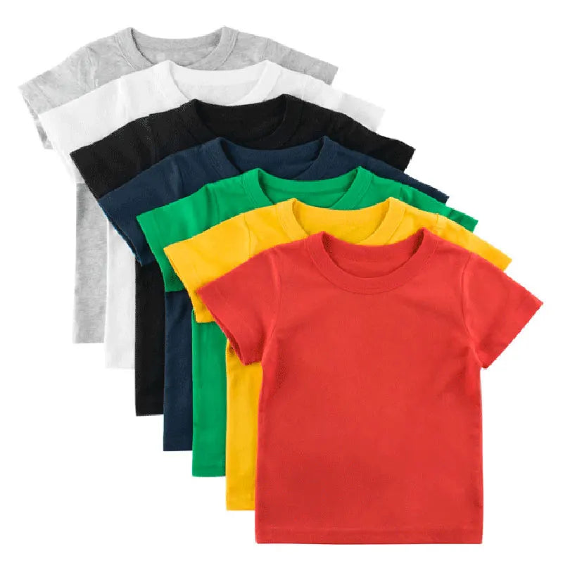 Pablo Solid Boys Toddler Children Summer Tees