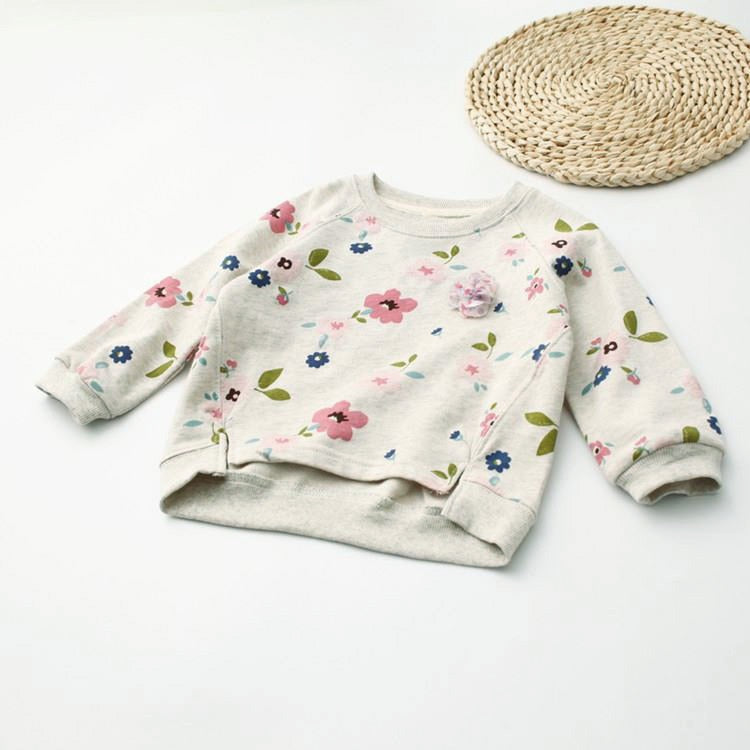 Manuela Sweater Girls Long-Sleeved Autumn And Winter flower