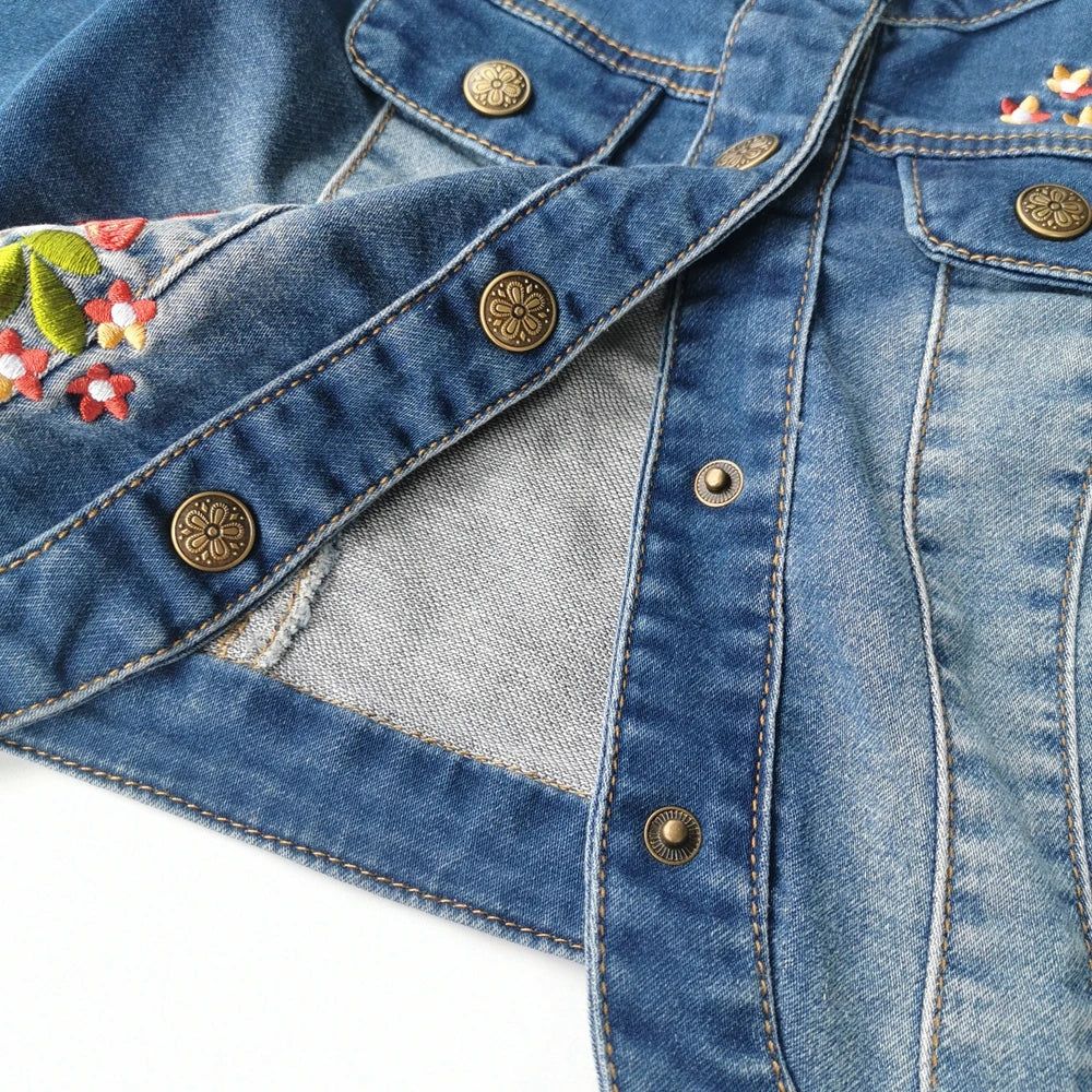 Gloria High Quality Spring Girls Jacket flowers