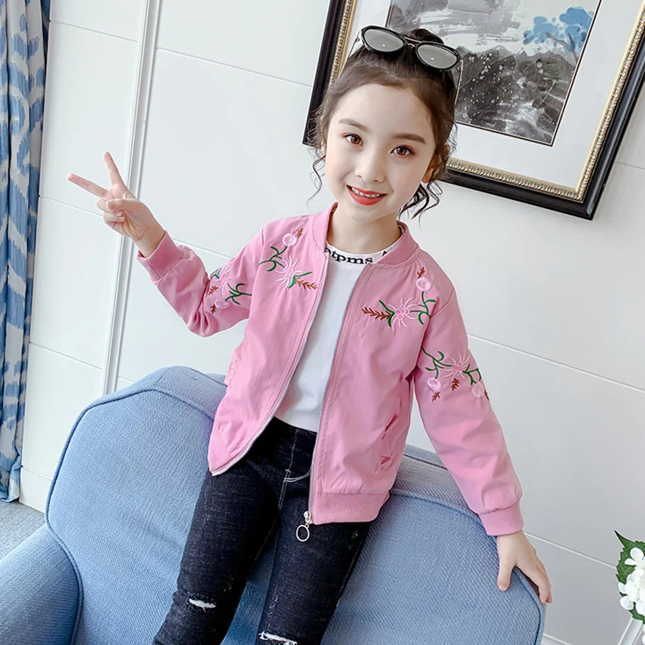 Maria Coat Outerwear For Girls Autumn Jacket Casual Style Kids
