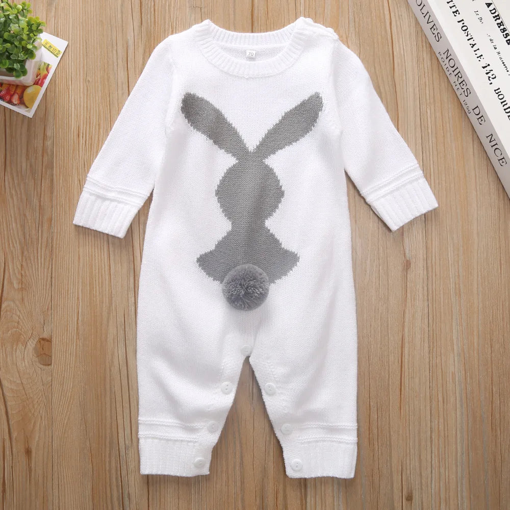 Manuel Baby Girl Baby Summer Jumpsuits bunny print