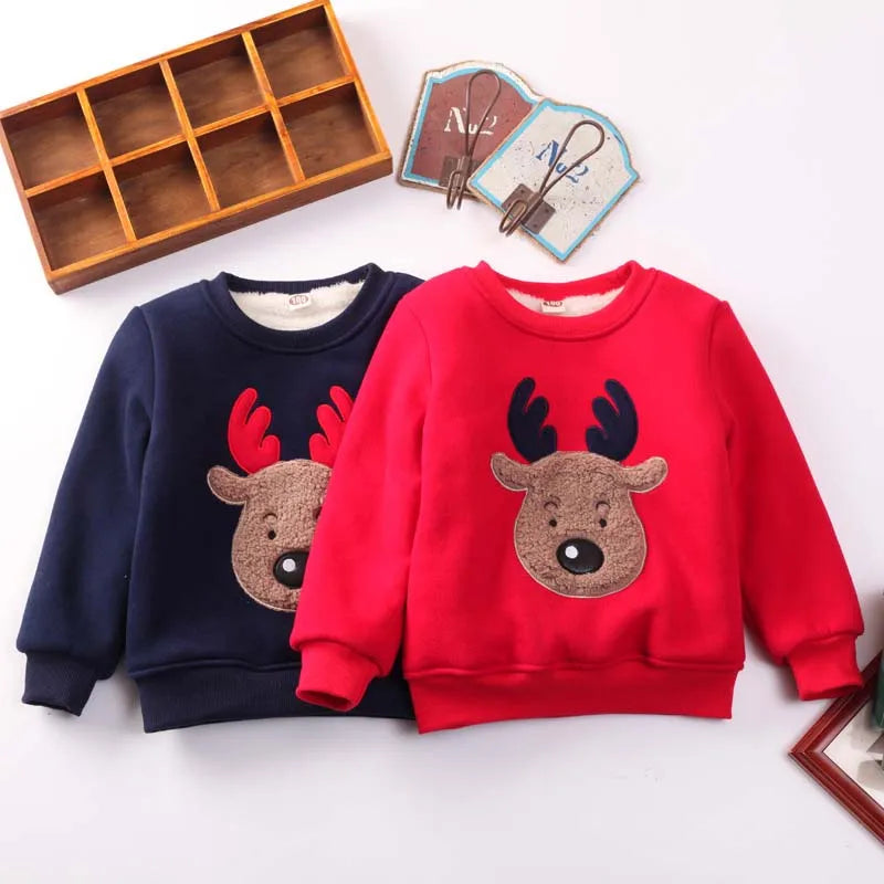 Teodoro Cartoon Elk Pullover Sweater