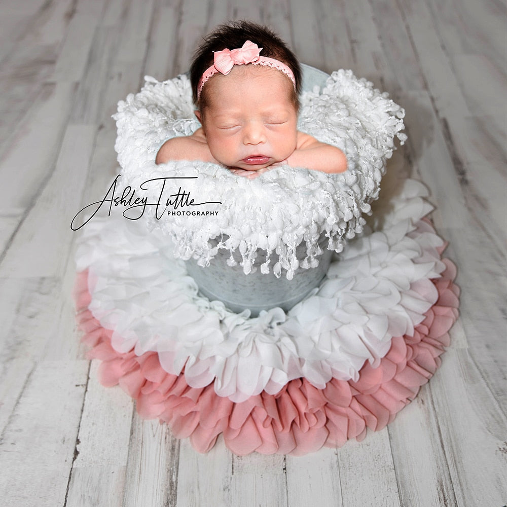 Soft Chiffon Newborn Blanket Stuffer Basket Filler Backdrop Photo Props - GuGuTon