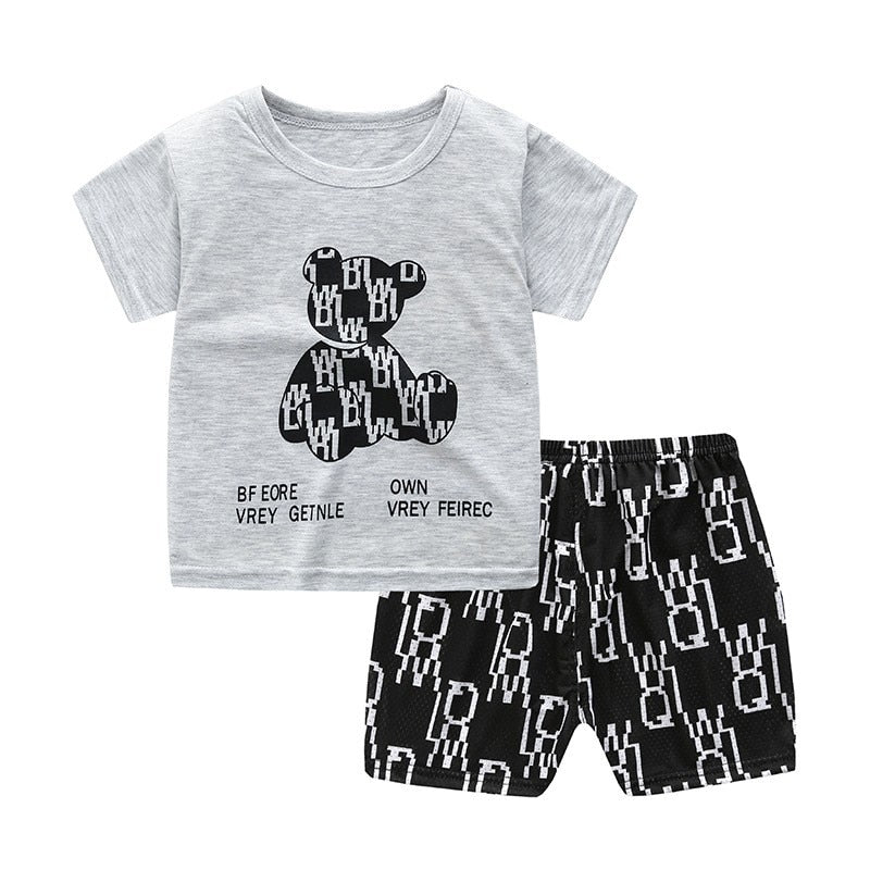 Jordan Little Bear Kids Little Boys Summer T-shirt - GuGuTon
