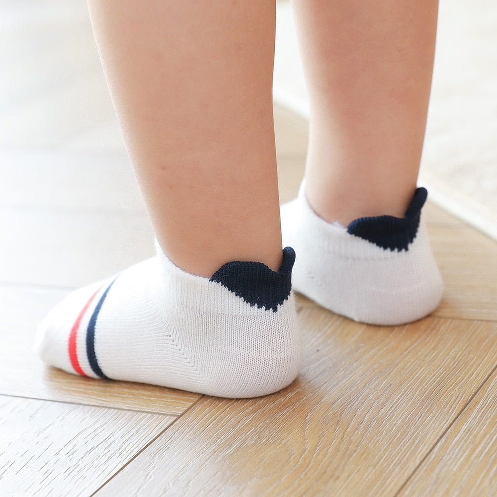 red heart socks for girls' newborn cotton mesh