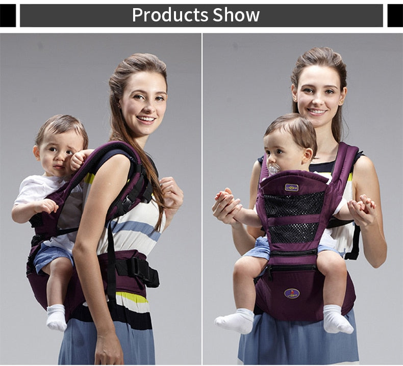 Baby Carrier Infant Kid Hip Seat Kangaroo Sling Front Facing Backpack - GuGuTon
