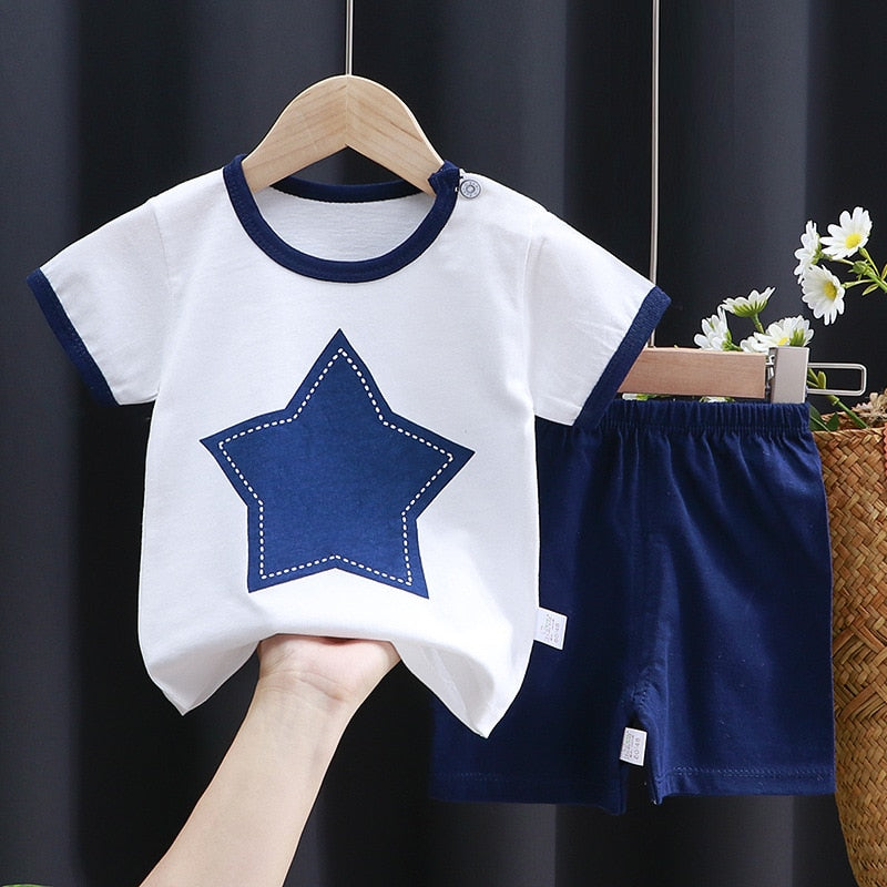 Kiyan Brand Designer Toddler Boys Clothes Short Sets - GuGuTon