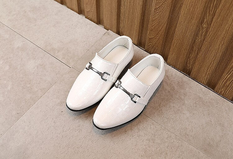 Boys Formal Shoes For Pointed British Style Fashion - GuGuTon