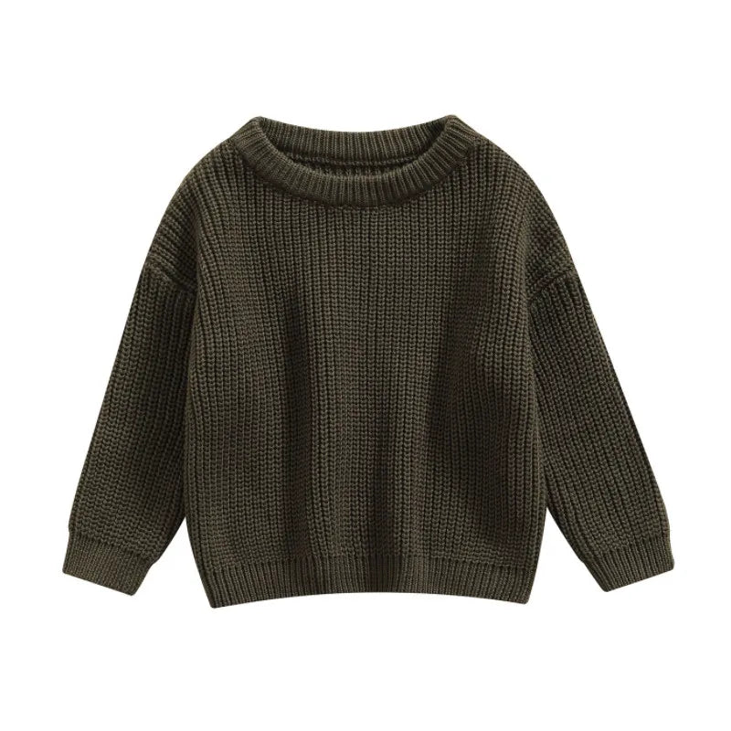 Braulio Solid Color O-neck Sweater