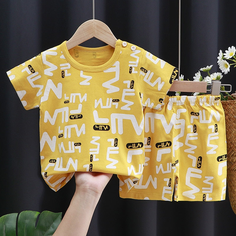 Kiyan Brand Designer Toddler Boys Clothes Short Sets - GuGuTon
