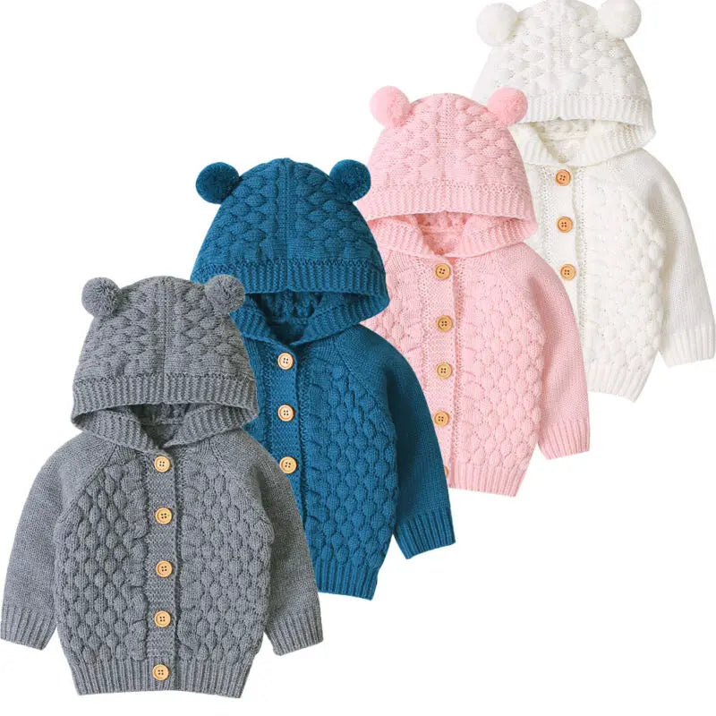Kevin Cute Kid Hooded With Ear Sweater