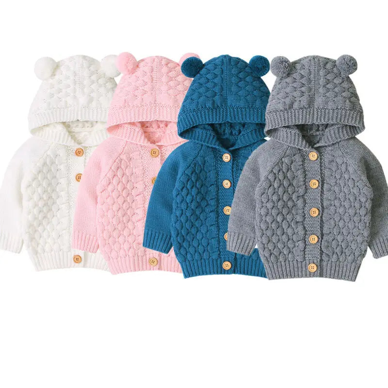 Kevin Cute Kid Hooded With Ear Sweater