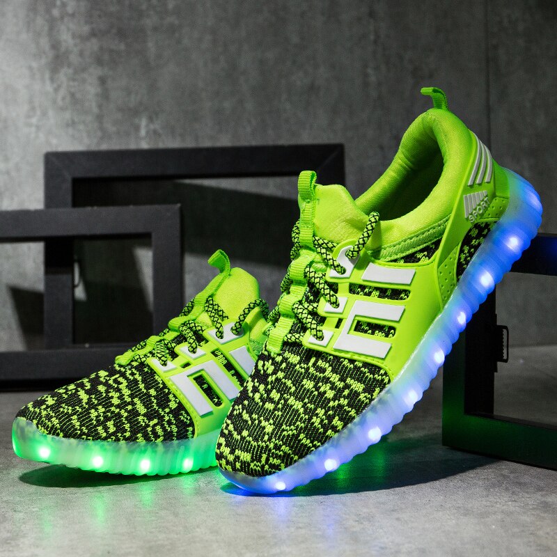 Luminous Kids Sneakers Boys Childre Flashing Shoes Childle Led - GuGuTon
