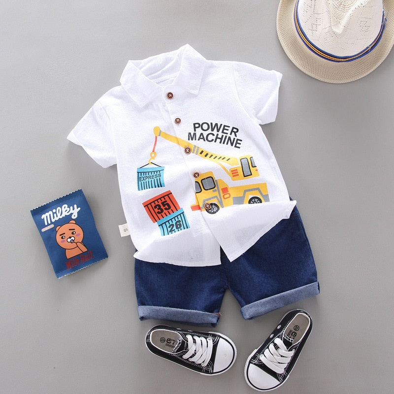 Kamila Children Fashion Clothing Baby Cartoon Two Piece Set - GuGuTon