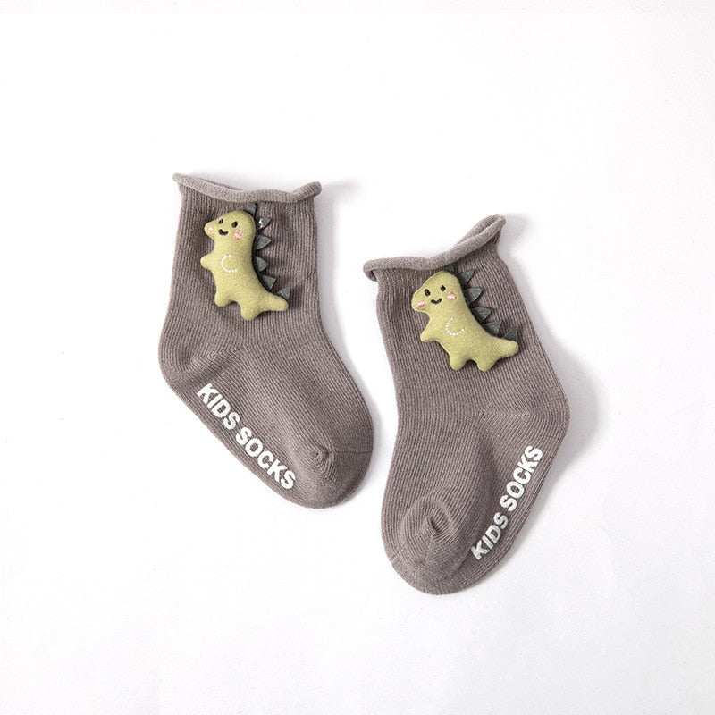 Boys Girls Cartoon Socks Pure Cotton Non-slip Socks