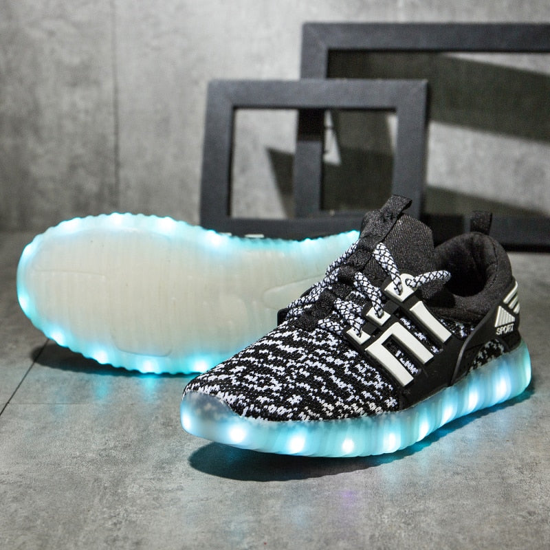 Luminous Kids Sneakers Boys Childre Flashing Shoes Childle Led - GuGuTon