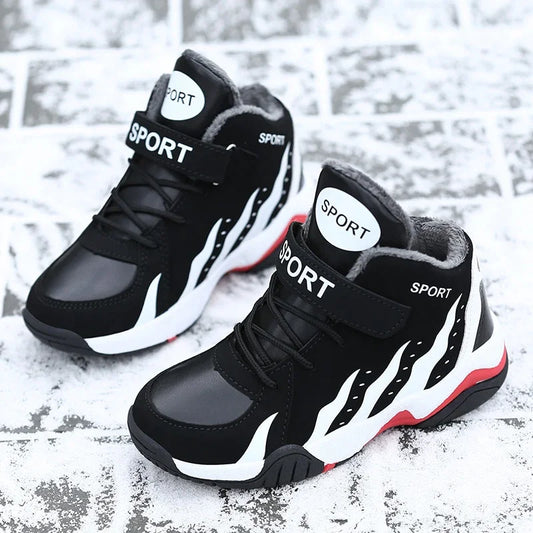Winter Kids Shoes Sport Boys Casual High Tennis Children's Sneakers Plush Leather - GuGuTon baby store - Baby Fashion - Toddlers Outfits - Babies Outfits - Toddler Clothes - Kids Clothing - Newborn Clothes - Newborn Wear - Kids Wear - Trending Clothes - Trending Outfits - Fall Fashion - Winter Fashion - Girls Clothes - Boys Clothes - Babies Wear - Kids Accessories - KidsWear - Summer Clothes - Summer Fashion - Summer Trend - Falls Sweaters - Tops - Bottom - Jeans - Blouse - Dresses - Newborn Dresses - Toys