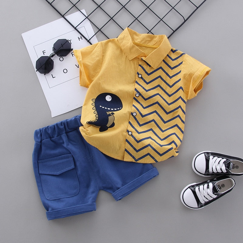 Kamila Children Fashion Clothing Baby Cartoon Two Piece Set - GuGuTon