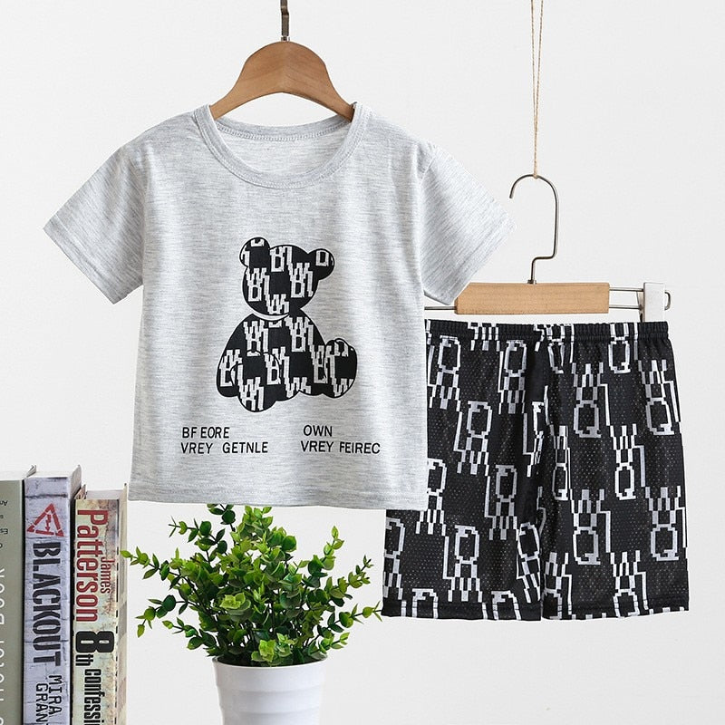Jordan Little Bear Kids Little Boys Summer T-shirt - GuGuTon