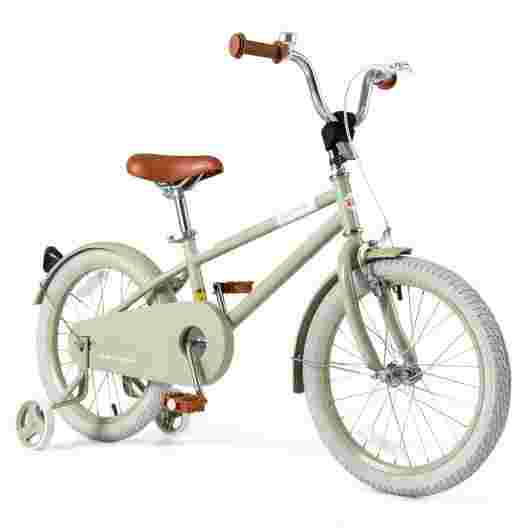 Kids Bike with Adjustable Handlebar and Saddle Green-18 Inches
