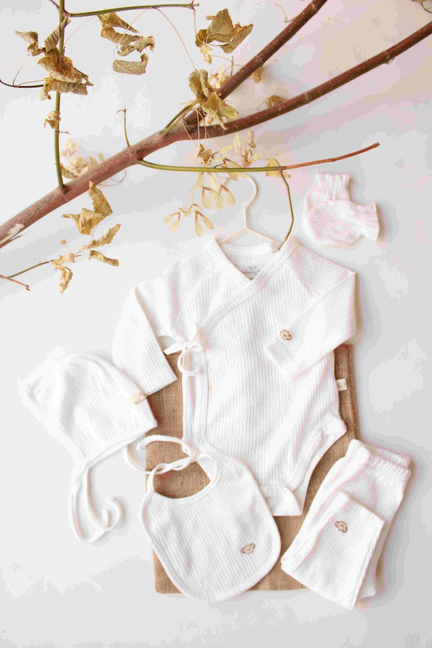 Koala Print Newborn Set - 5 Piece Baby Outfit