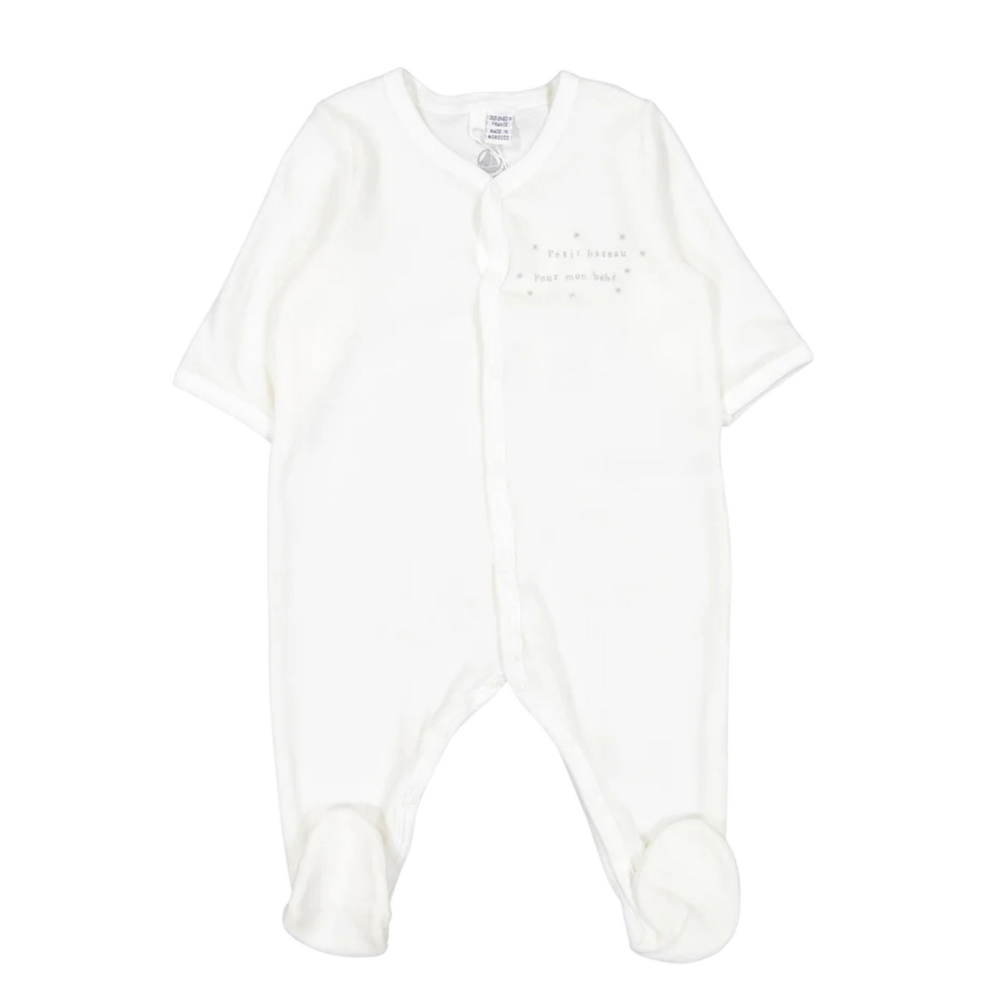 Archer Petit Bateau Velour Footies x2 - GuGuTon baby store - Baby Fashion - Toddlers Outfits - Babies Outfits - Toddler Clothes - Kids Clothing - Newborn Clothes - Newborn Wear - Kids Wear - Trending Clothes - Trending Outfits - Fall Fashion - Winter Fashion - Girls Clothes - Boys Clothes - Babies Wear - Kids Accessories - KidsWear - Summer Clothes - Summer Fashion - Summer Trend - Falls Sweaters - Tops - Bottom - Jeans - Blouse - Dresses - Newborn Dresses - Toys