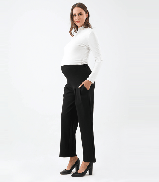 Gloria The Wide Leg Maternity Ankle Pant