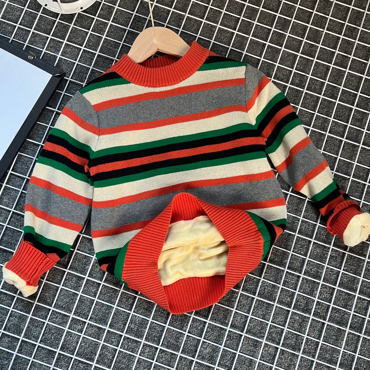 Jeison Children's Striped Cotton Sweater