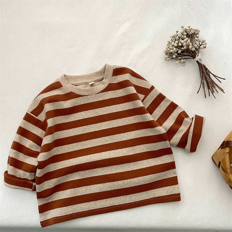 Faride Vintage Stripe Cotton K-style Sweater