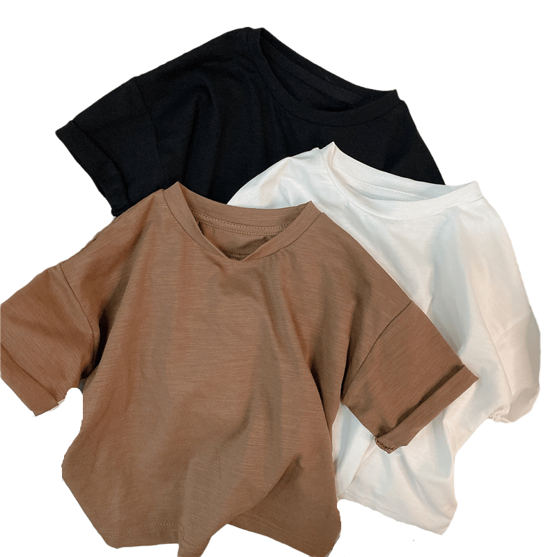Nico Children's Fashionable Solid Color Tees