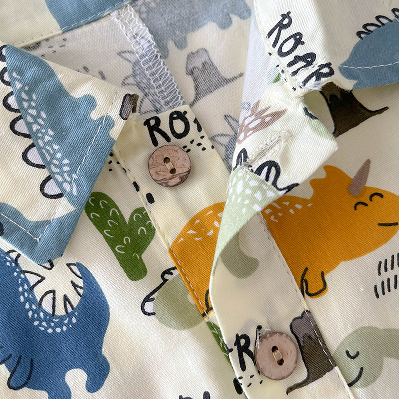 Samuel Dinosaur Beach Short Sleeve Shirt