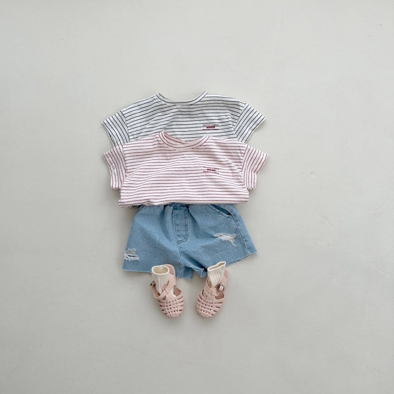 Marcelo Striped Half Sleeve Tees