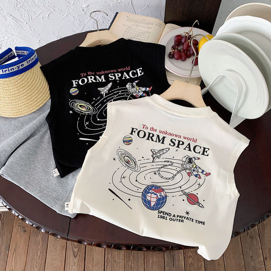 Roy Sleeveless Breathable Casual Tank Tees - GuGuTon baby store - Baby Fashion - Toddlers Outfits - Babies Outfits - Toddler Clothes - Kids Clothing - Newborn Clothes - Newborn Wear - Kids Wear - Trending Clothes - Trending Outfits - Fall Fashion - Winter Fashion - Girls Clothes - Boys Clothes - Babies Wear - Kids Accessories - KidsWear - Summer Clothes - Summer Fashion - Summer Trend - Falls Sweaters - Tops - Bottom - Jeans - Blouse - Dresses - Newborn Dresses - Toys