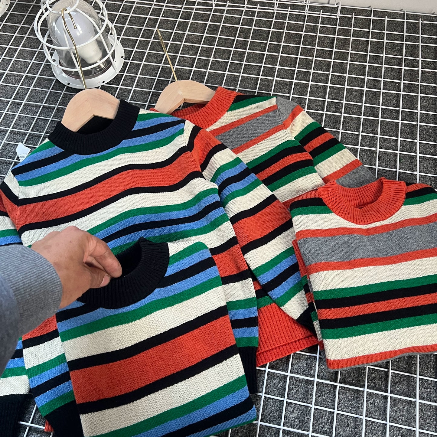 Jeison Children's Striped Cotton Sweater