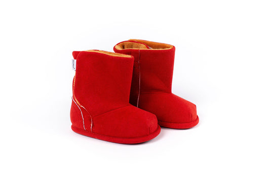 Red Suede Boot Top with Velvet Lining - GuGuTon baby store - Baby Fashion - Toddlers Outfits - Babies Outfits - Toddler Clothes - Kids Clothing - Newborn Clothes - Newborn Wear - Kids Wear - Trending Clothes - Trending Outfits - Fall Fashion - Winter Fashion - Girls Clothes - Boys Clothes - Babies Wear - Kids Accessories - KidsWear - Summer Clothes - Summer Fashion - Summer Trend - Falls Sweaters - Tops - Bottom - Jeans - Blouse - Dresses - Newborn Dresses - Toys