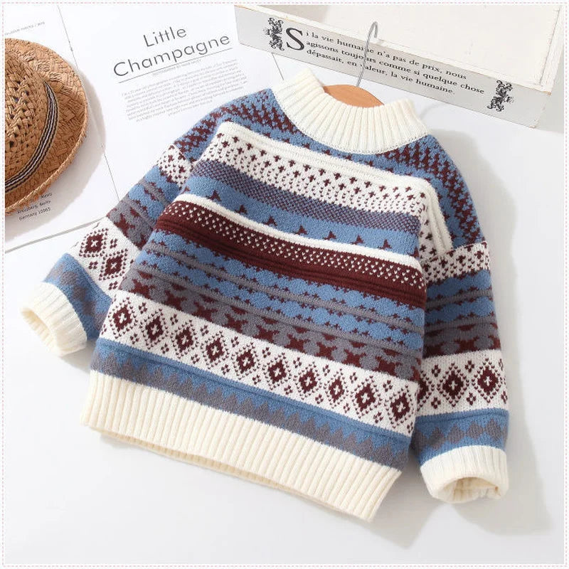 Santi Cartoon Long Sleeve Warm Sweaters