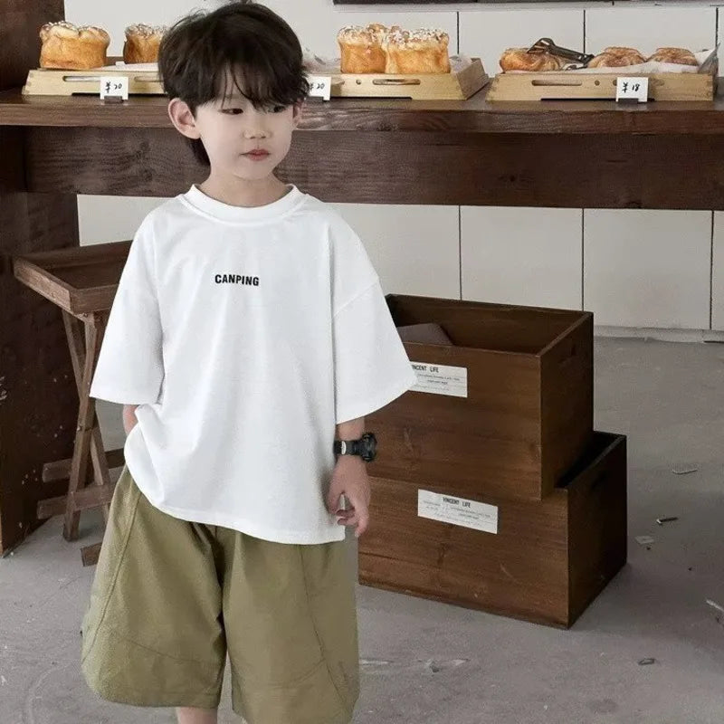 David Short Sleeve T-shirt Round Neck Top