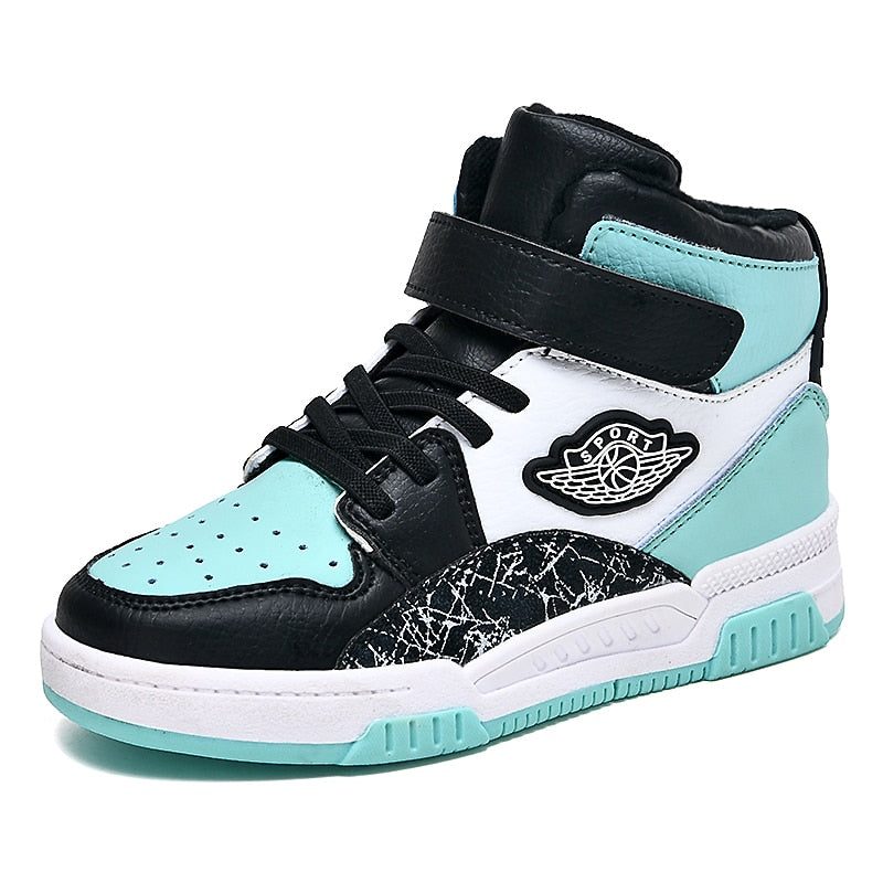 Four Seasons Kids Sneakers Boys Skateboard Shoes High