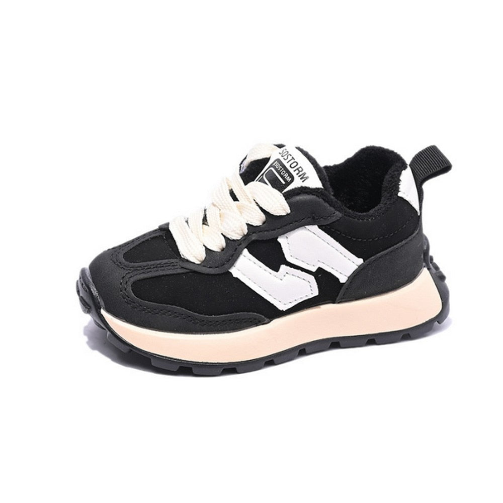 Winter New Boys Plush Sneakers For Kids Casual Sports Shoes Baby - GuGuTon