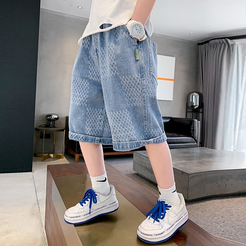 Oliver Summer Kids Korean Version Loose Fashion Casual Cowboy