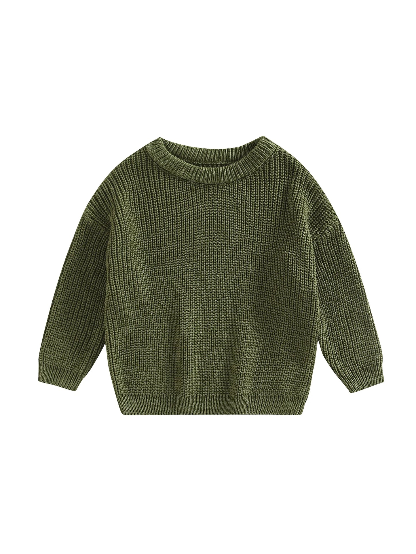 Fernando Solid Loose Knitted Pullover Sweater