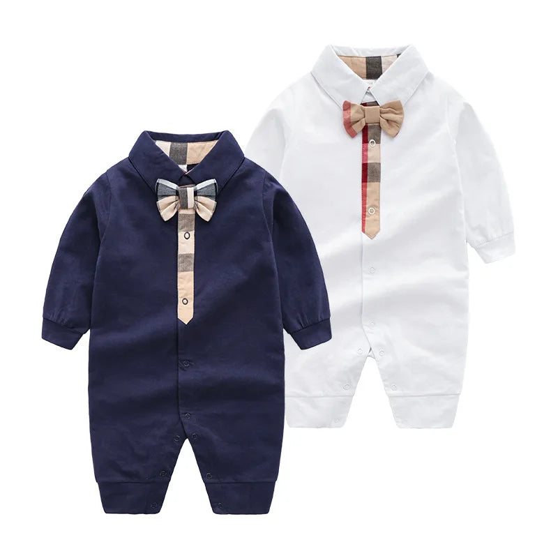 Wander Baby Clothes Boy Girl Jumpsuit Spring casual with bowtie