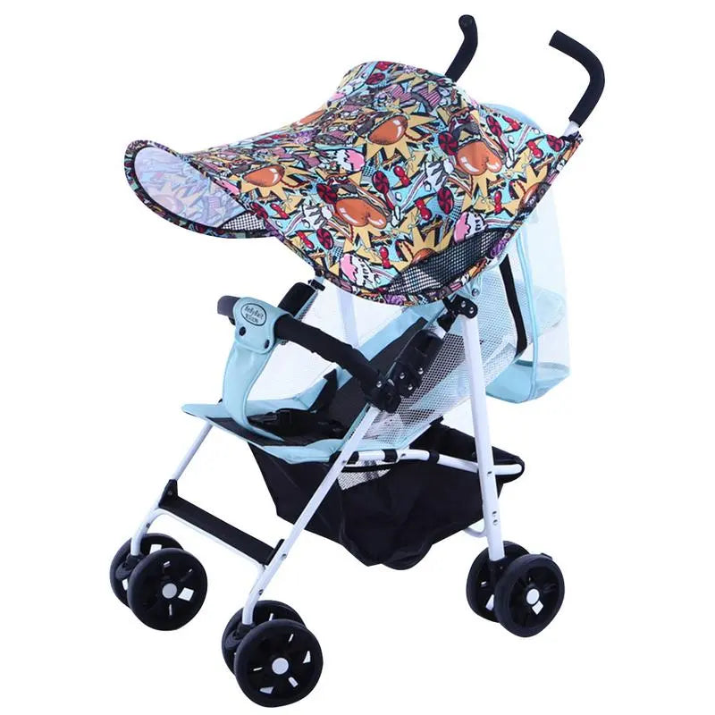 Stroller Windproof Rainproof Sun Protection Umbrella