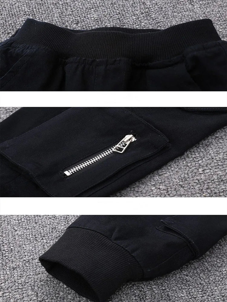 Leo Cotton Trouserss Kids Teenager Sport Pant Children Casual